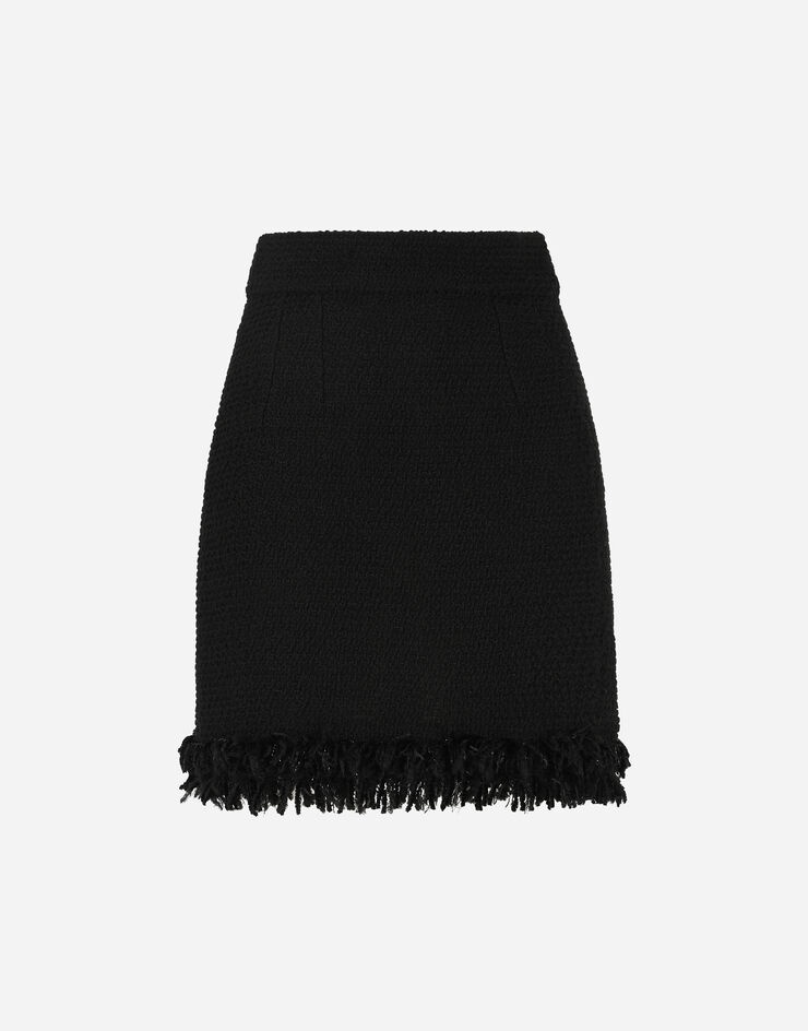 Bouclé miniskirt - 1