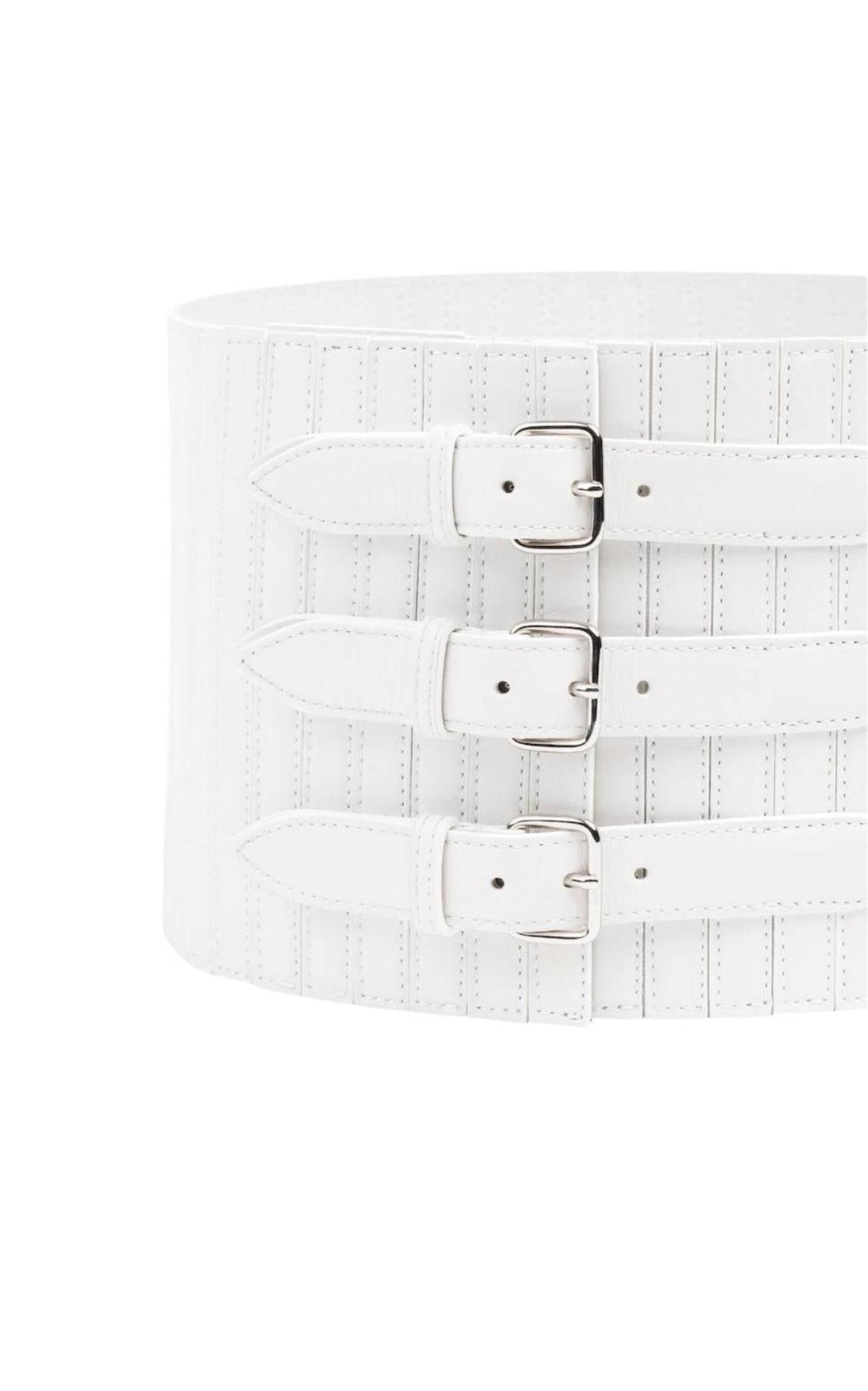 Ribbed Stretch Corset Belt - 4