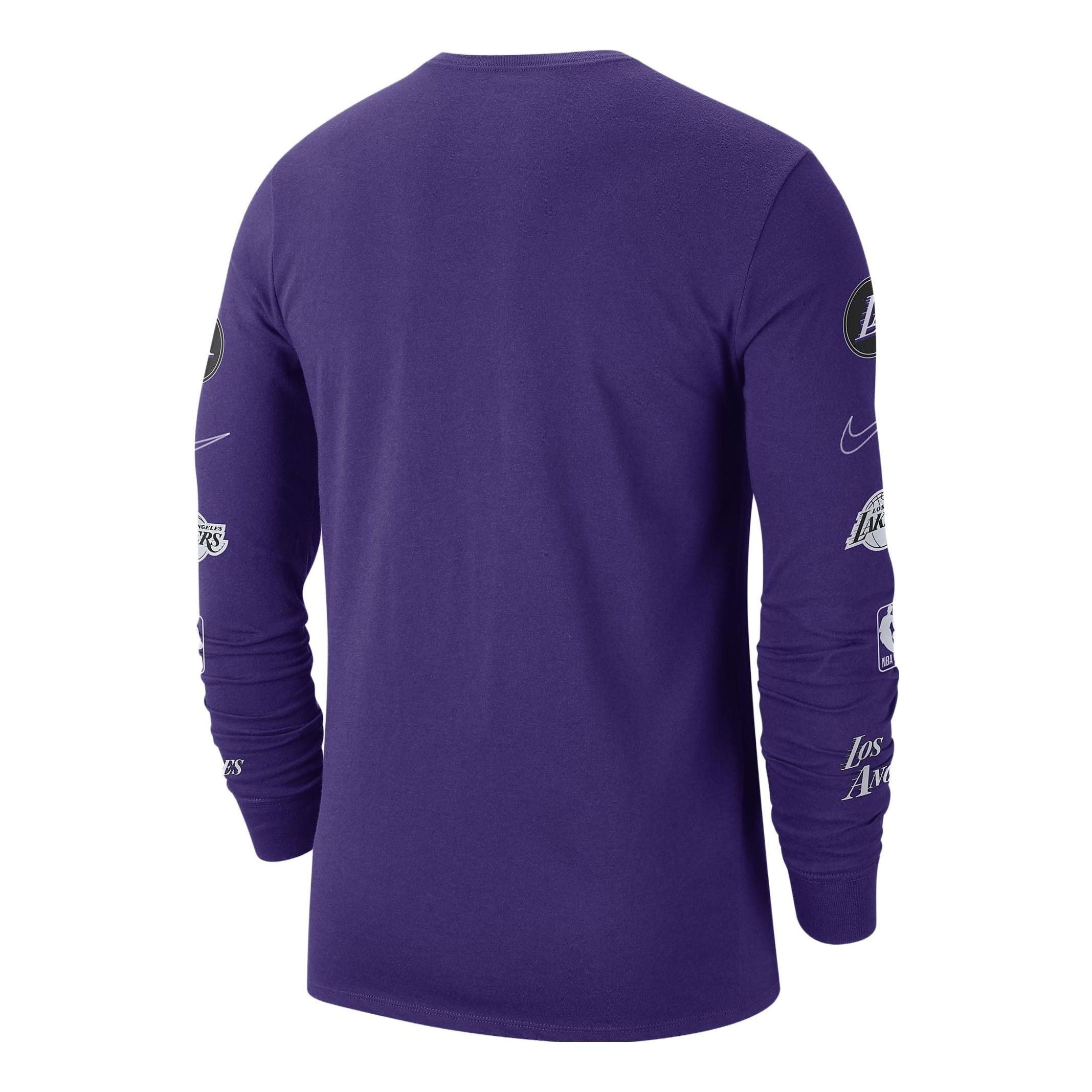 Nike x NBA Los Angeles Lakers Long Sleeve T-shirt 'Purple White' DV6040-504 - 2