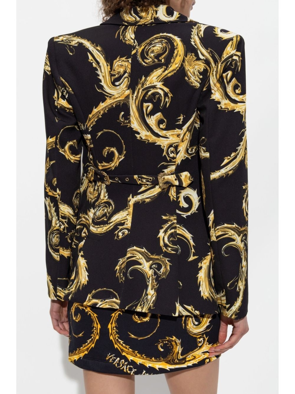 Barocco-print blazer - 4