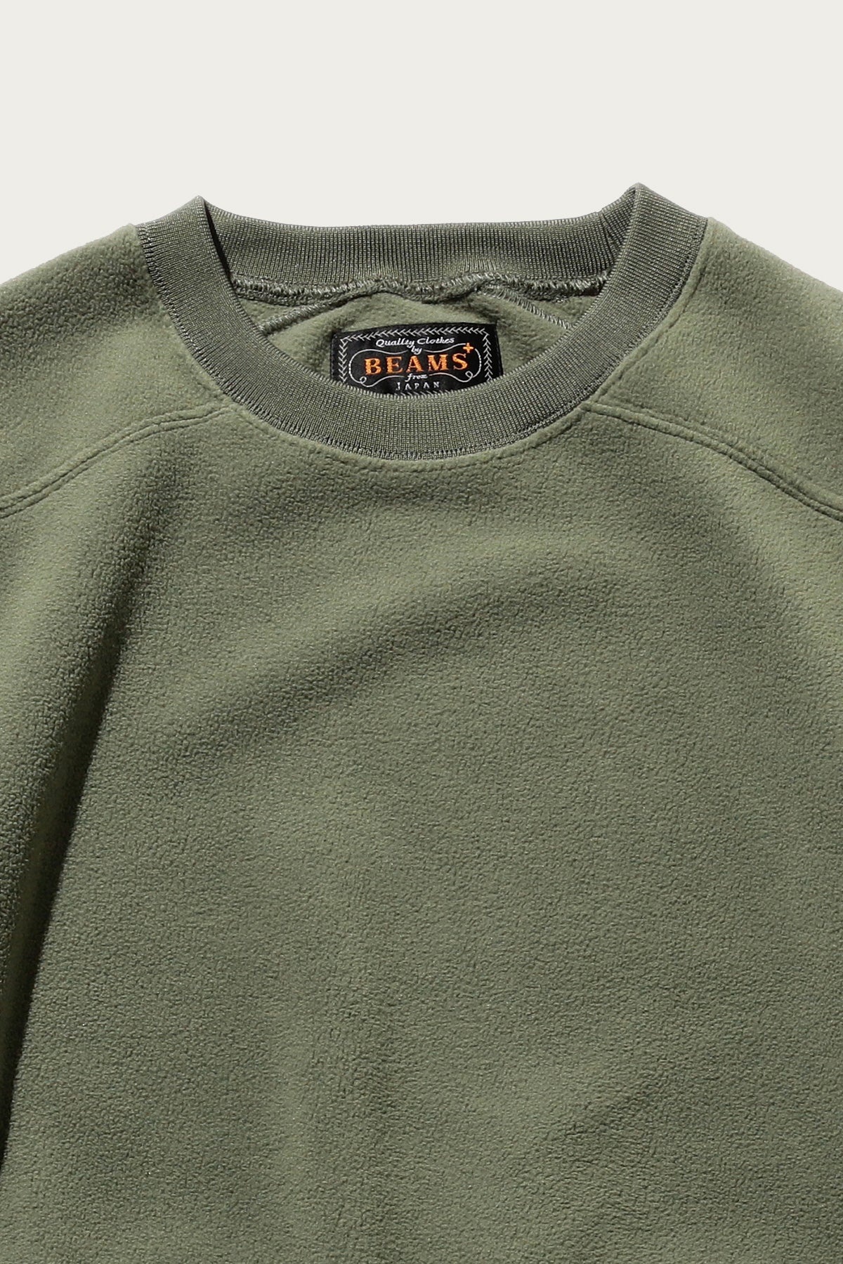 BEAMS PLUS - MIL Crew Fleece in Olive – gravitypope