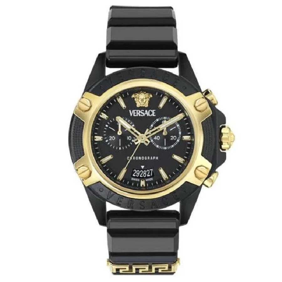 Versace Chronograph Quartz Black Matte Dial Men's Watch VE8P00724 - 1