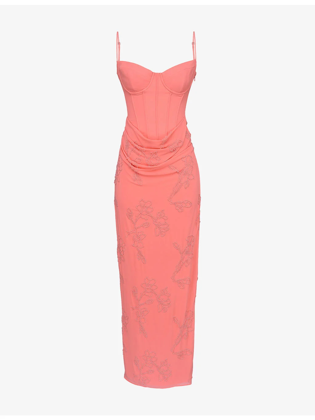 Carmella Floral-Embellished Woven Maxi Dress - 1