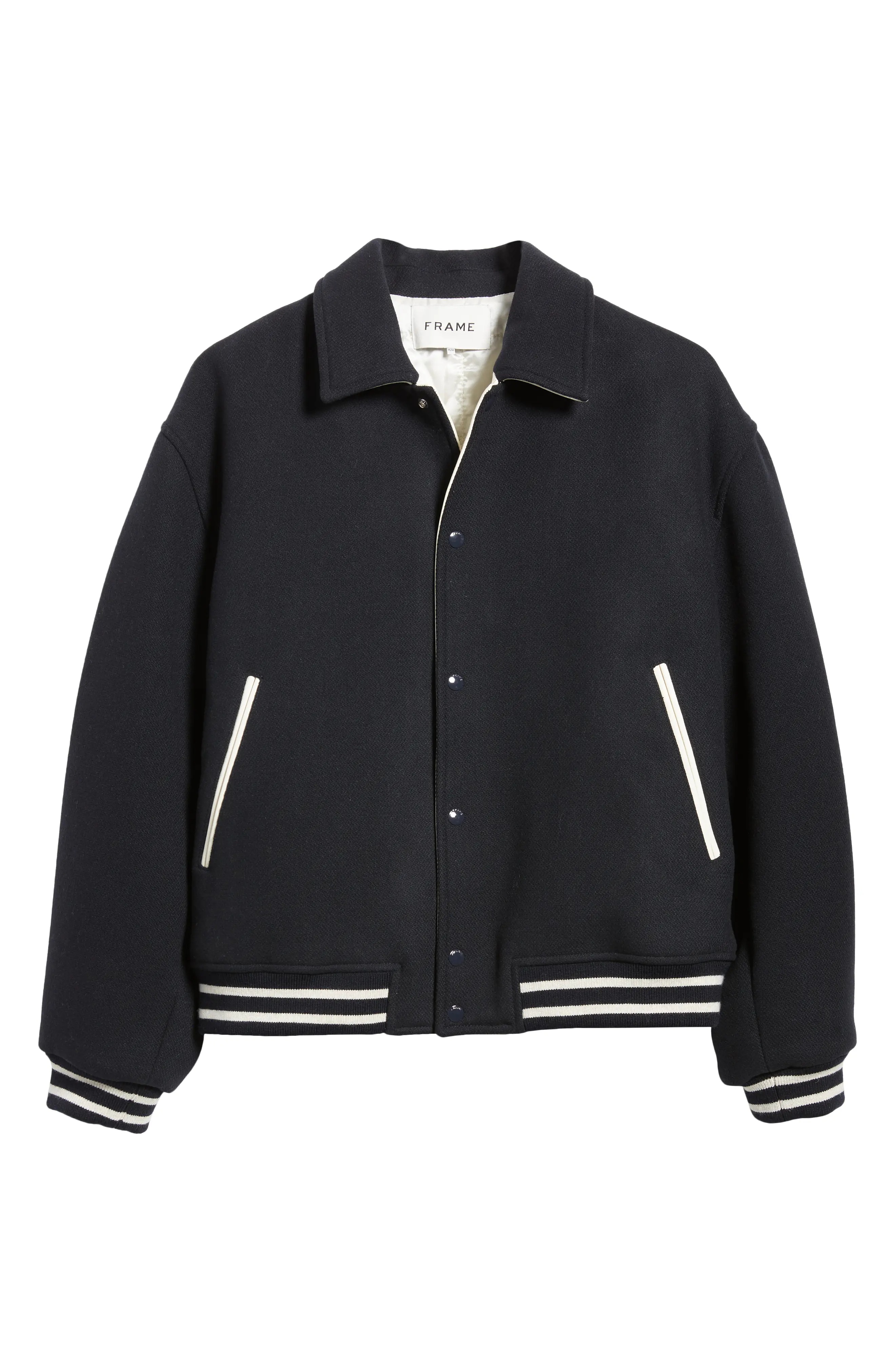 Fall Wool Blend Varsity Jacket - 6