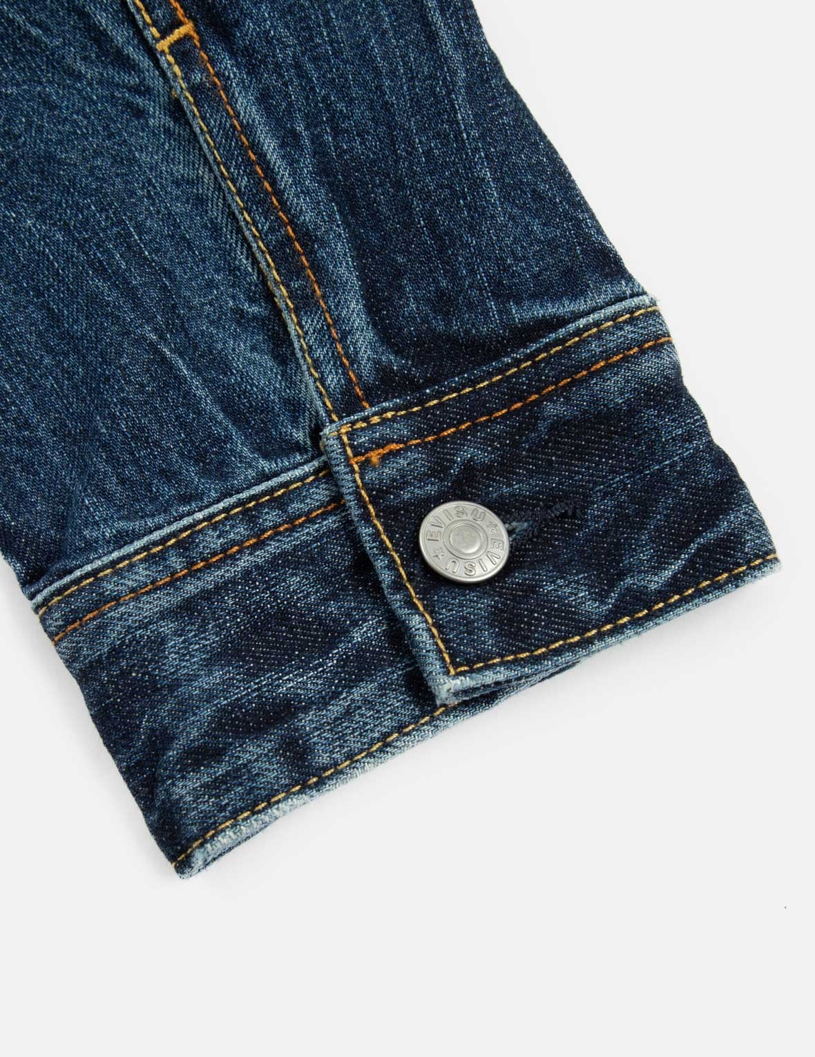 INARI MASK PRINT LOOSE FIT DENIM JACKET WITH METAL PINS - 11