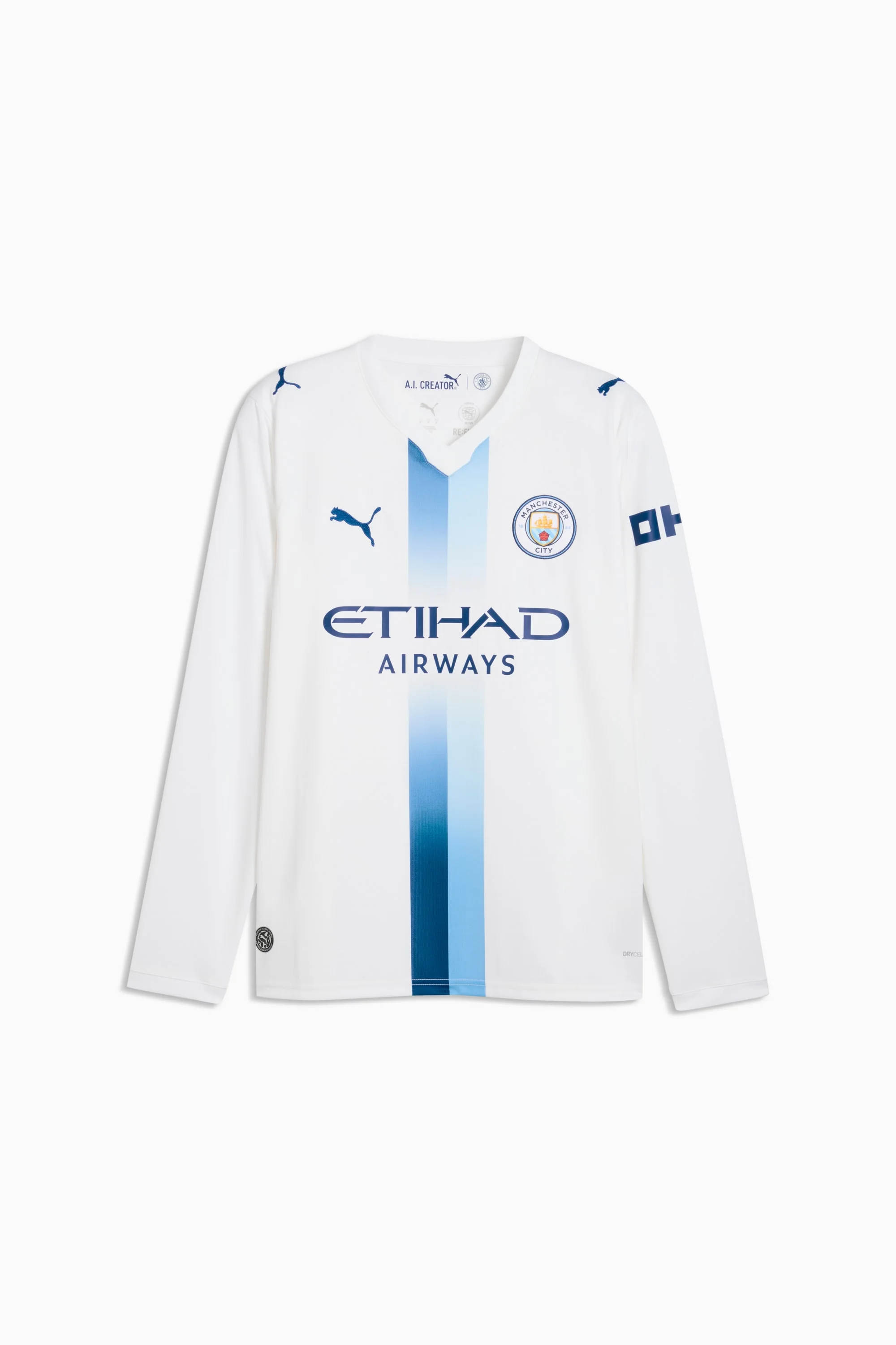 Manchester City Third Men's Long Sleeve Soccer Jersey - 1