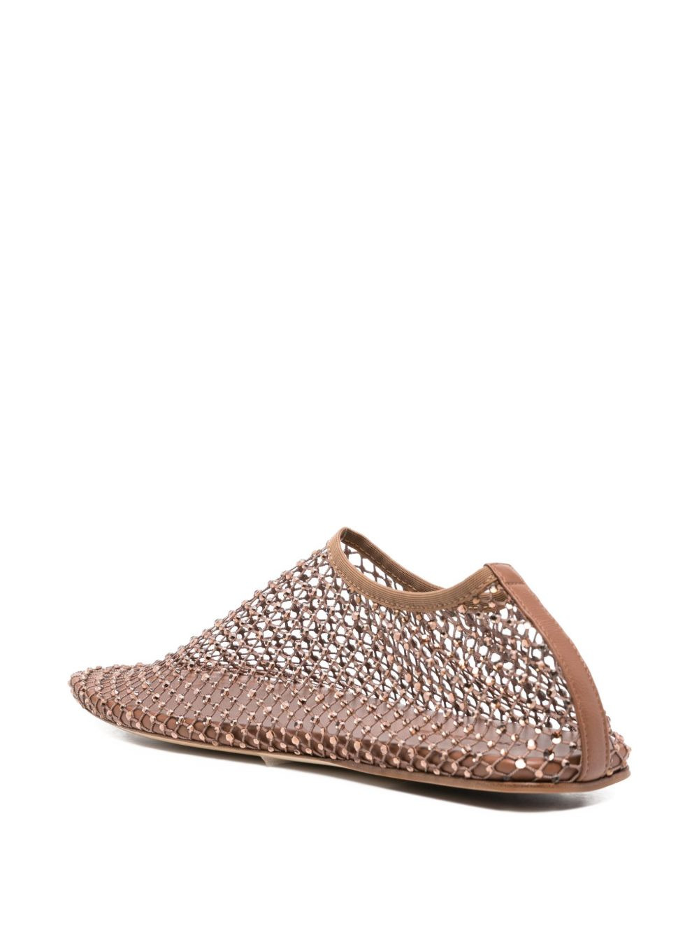 crystal-embellished ballet flats - 3