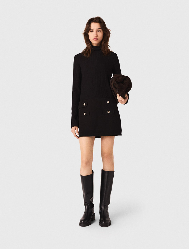 maje Mini turtle neck dress outlook