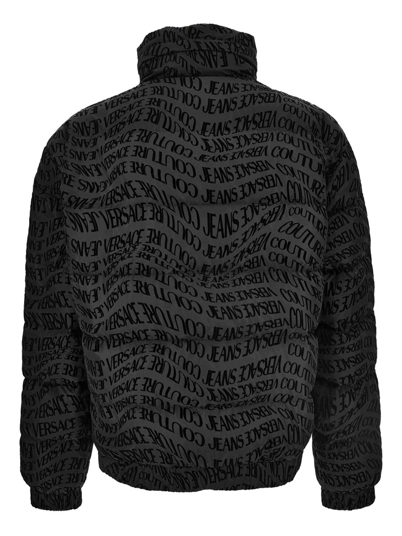 Versace 청바지 Couture 로고 인쇄 Puffer 재킷 4