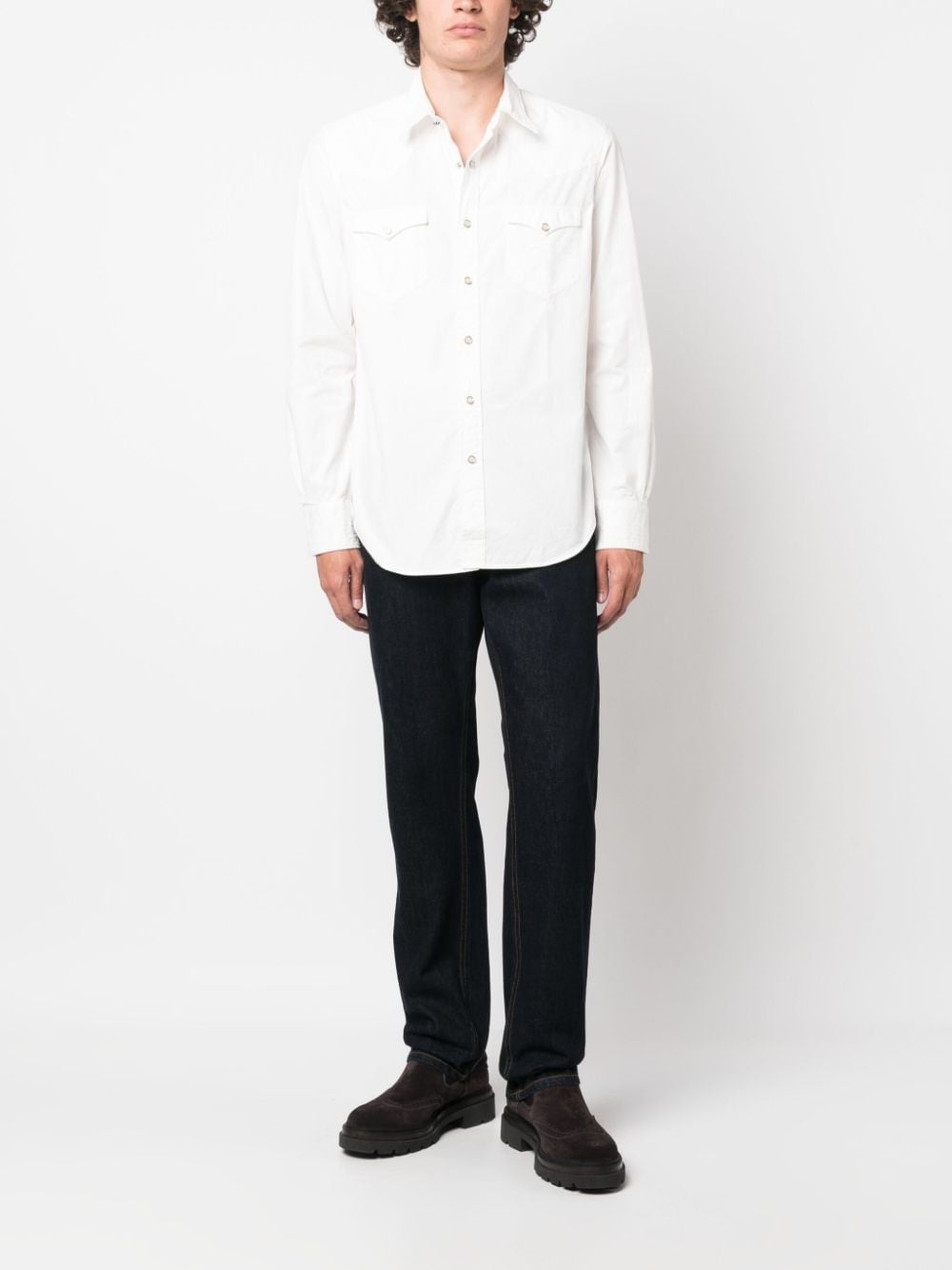 long-sleeve cotton shirt - 2