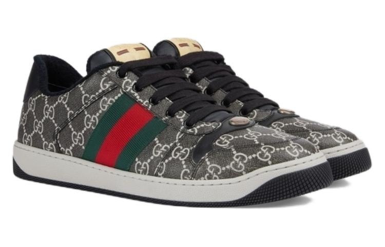 Gucci Screener sneaker GG Supreme canvas 'Black Grey' 763525-FACMI-8444 - 2