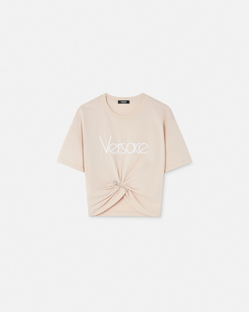 1978 Re-Edition Logo Safety Pin Crop T-Shirt - 1