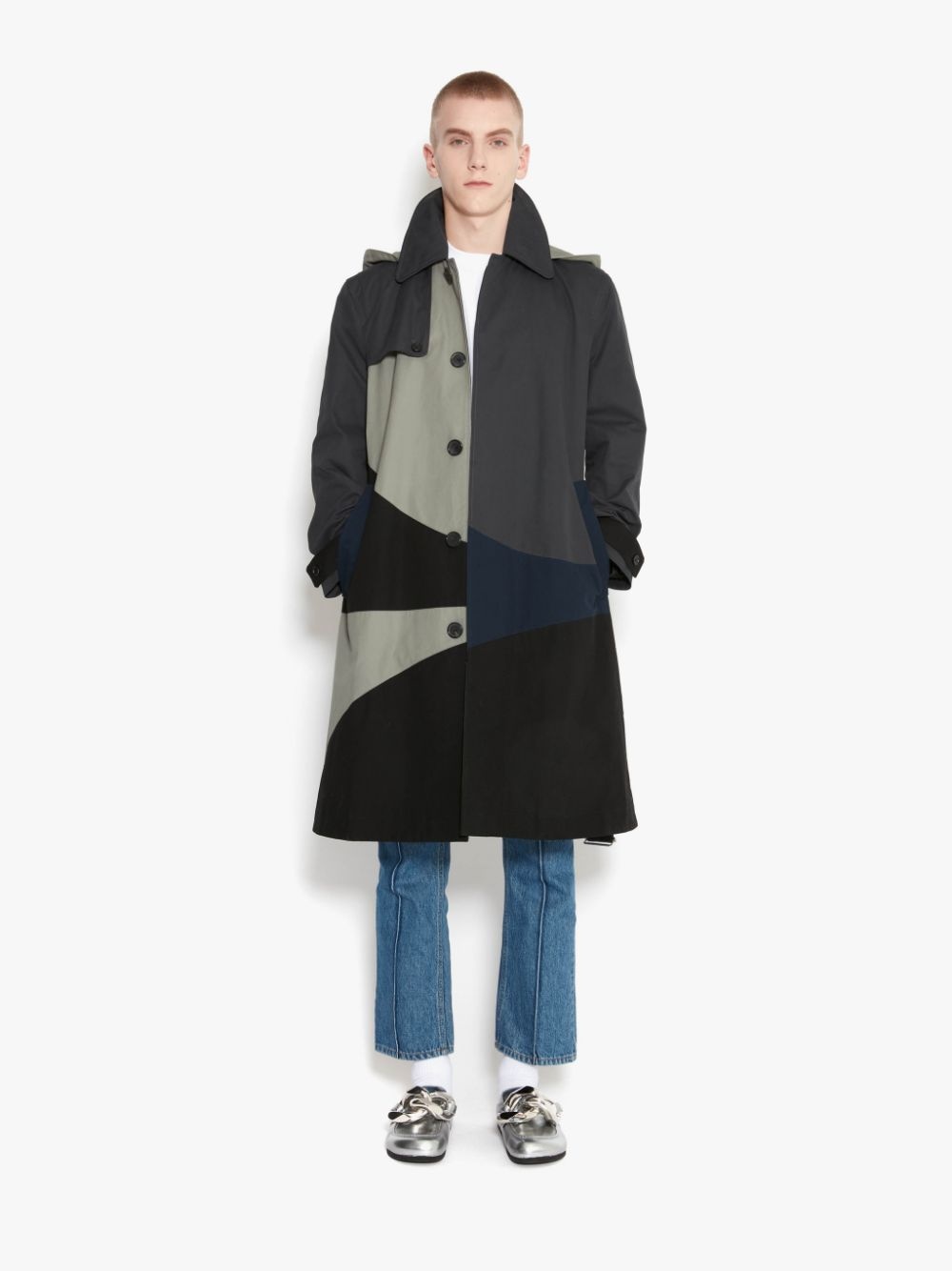 PATCHWORK TRENCH COAT - 2