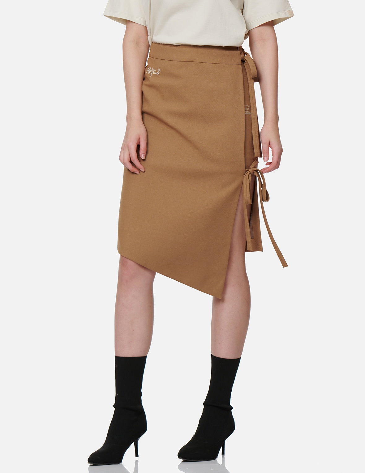 Asymmetric Wrap Skirt - 7