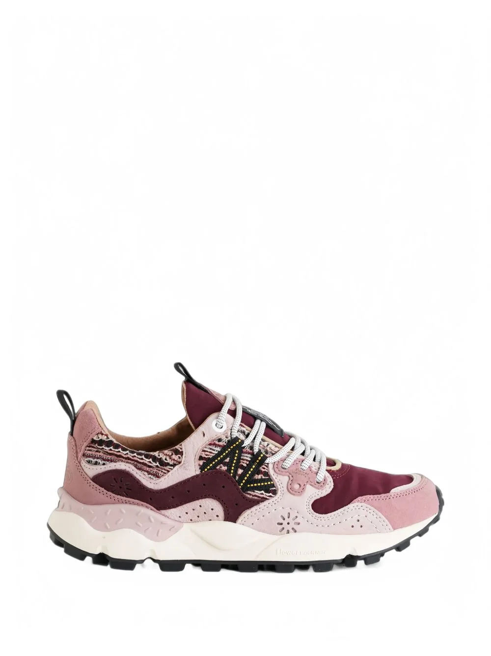 Yamano 3 suede-panelled knit sneakers - 1