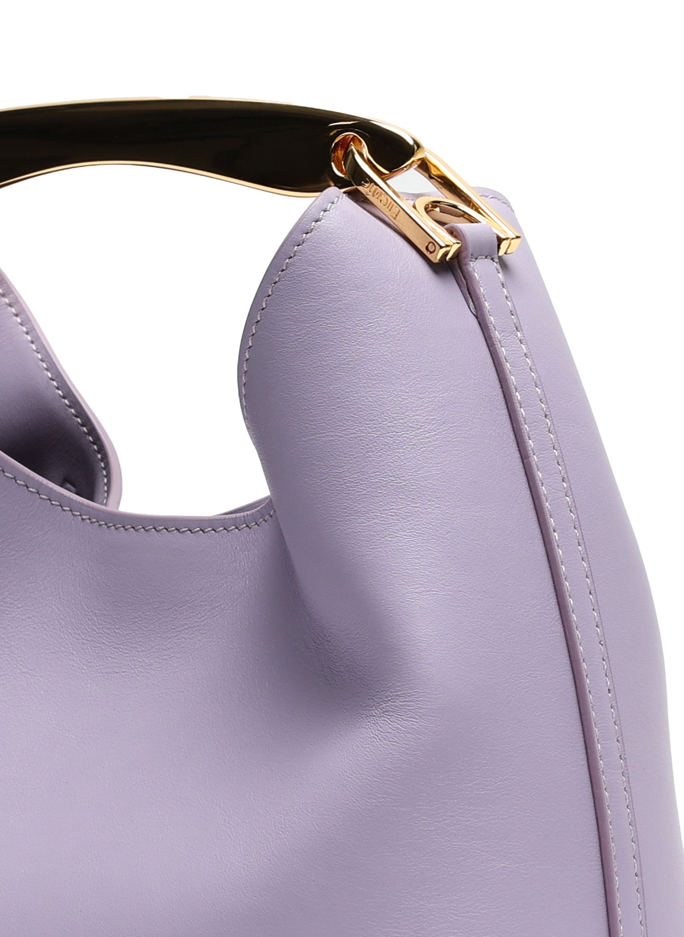 Small Boomerang Leather Lilac - 4