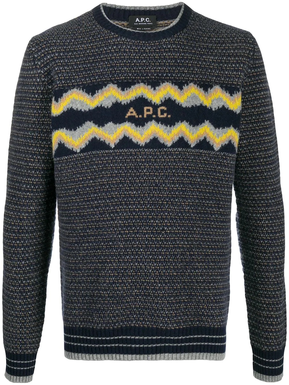 Ben jacquard logo jumper - 1