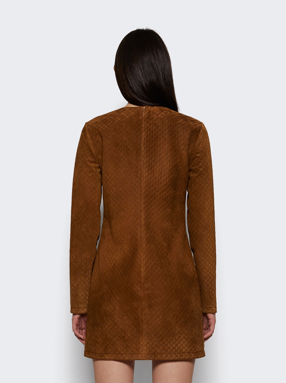 Horsebit Mini Dress Mahogany - 4