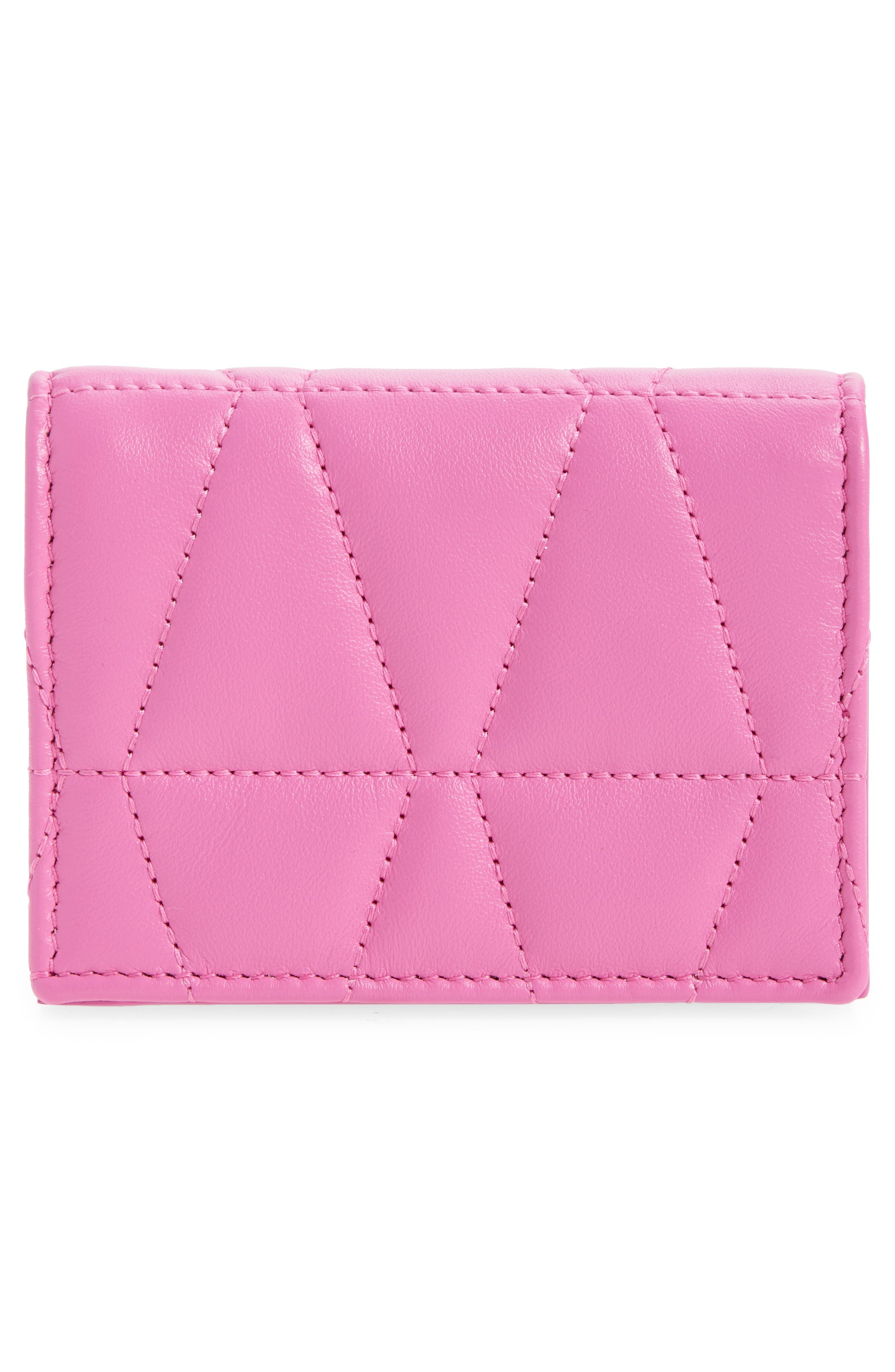 Versace Medusa '95 Compact Leather Bifold Wallet in Dragon Fruit Gold at Nordstrom - 3
