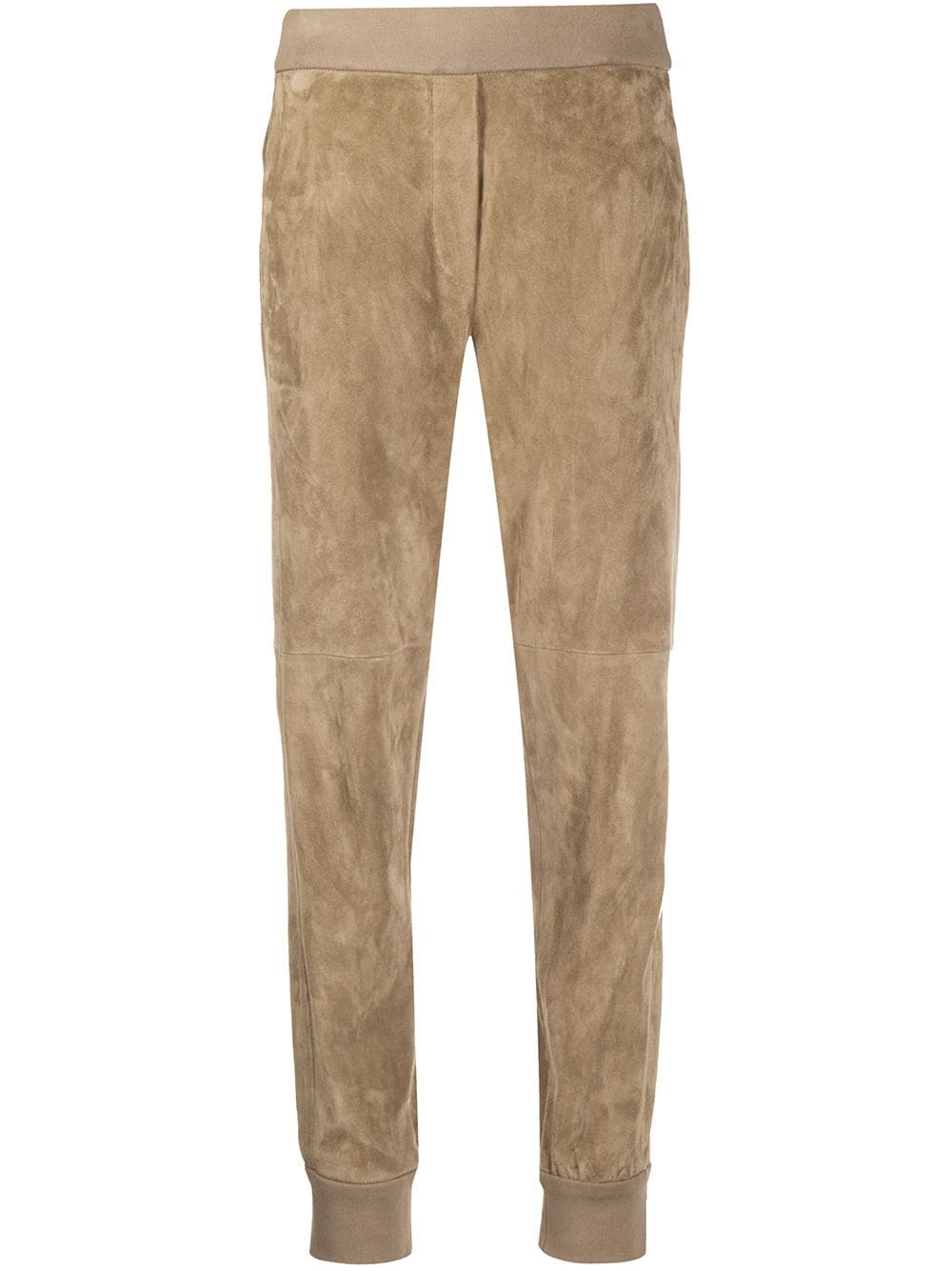 suede effect track pants - 1