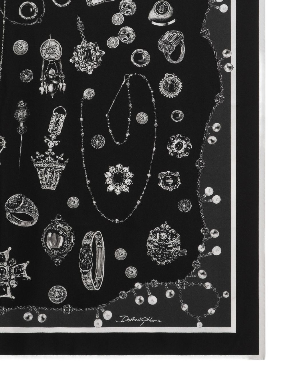 printed silk scarf - 2