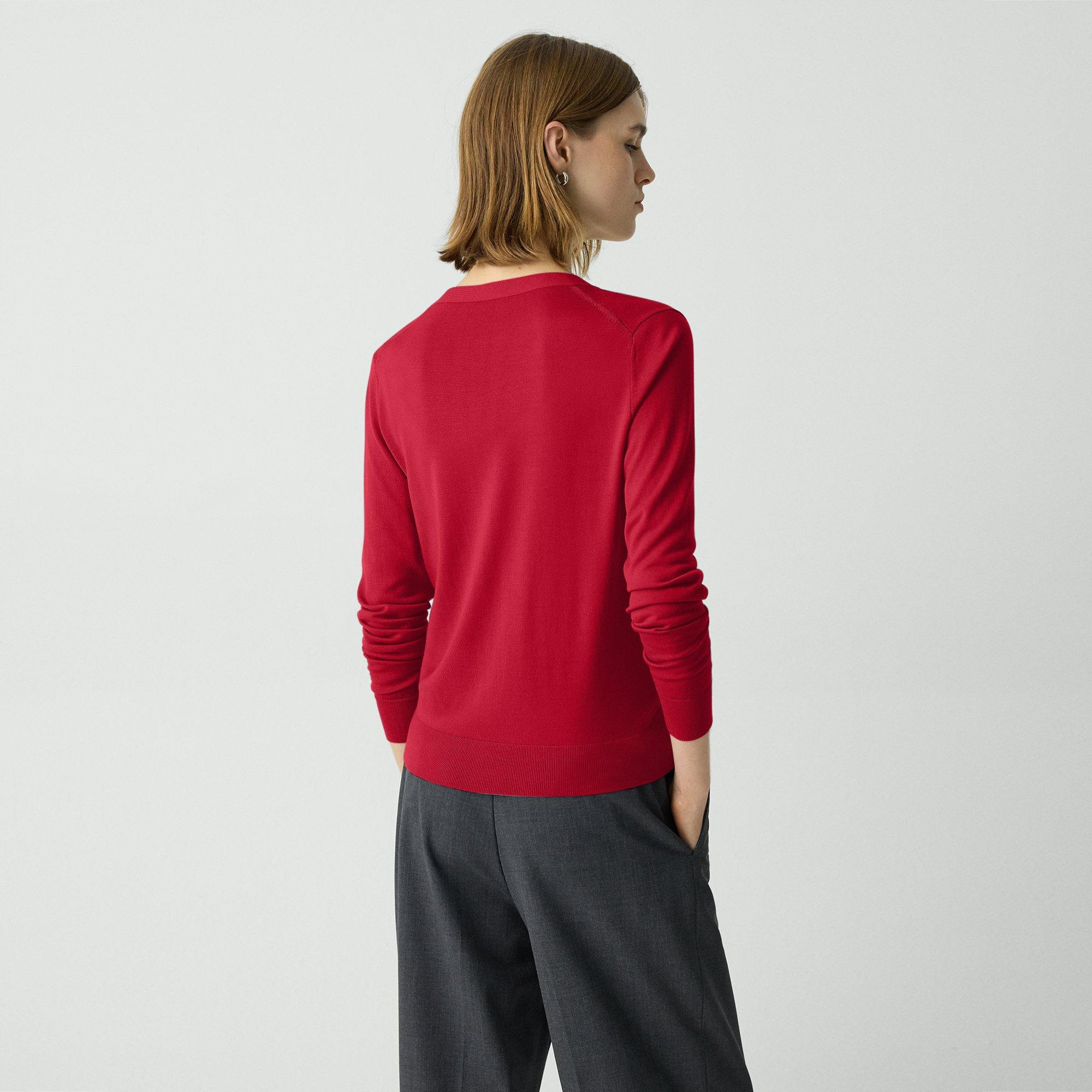 V-Neck Cardigan in Regal Wool - 4