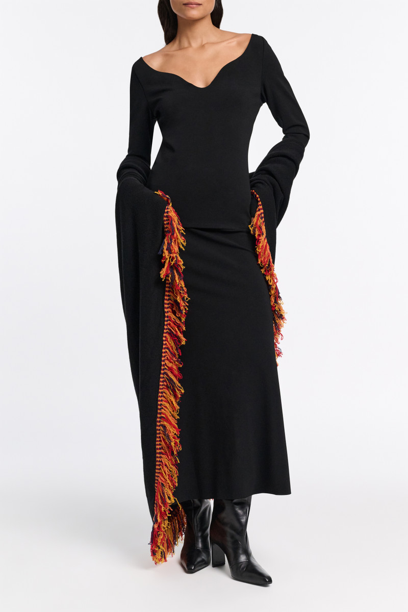 FRINGED COZYNESS poncho 3