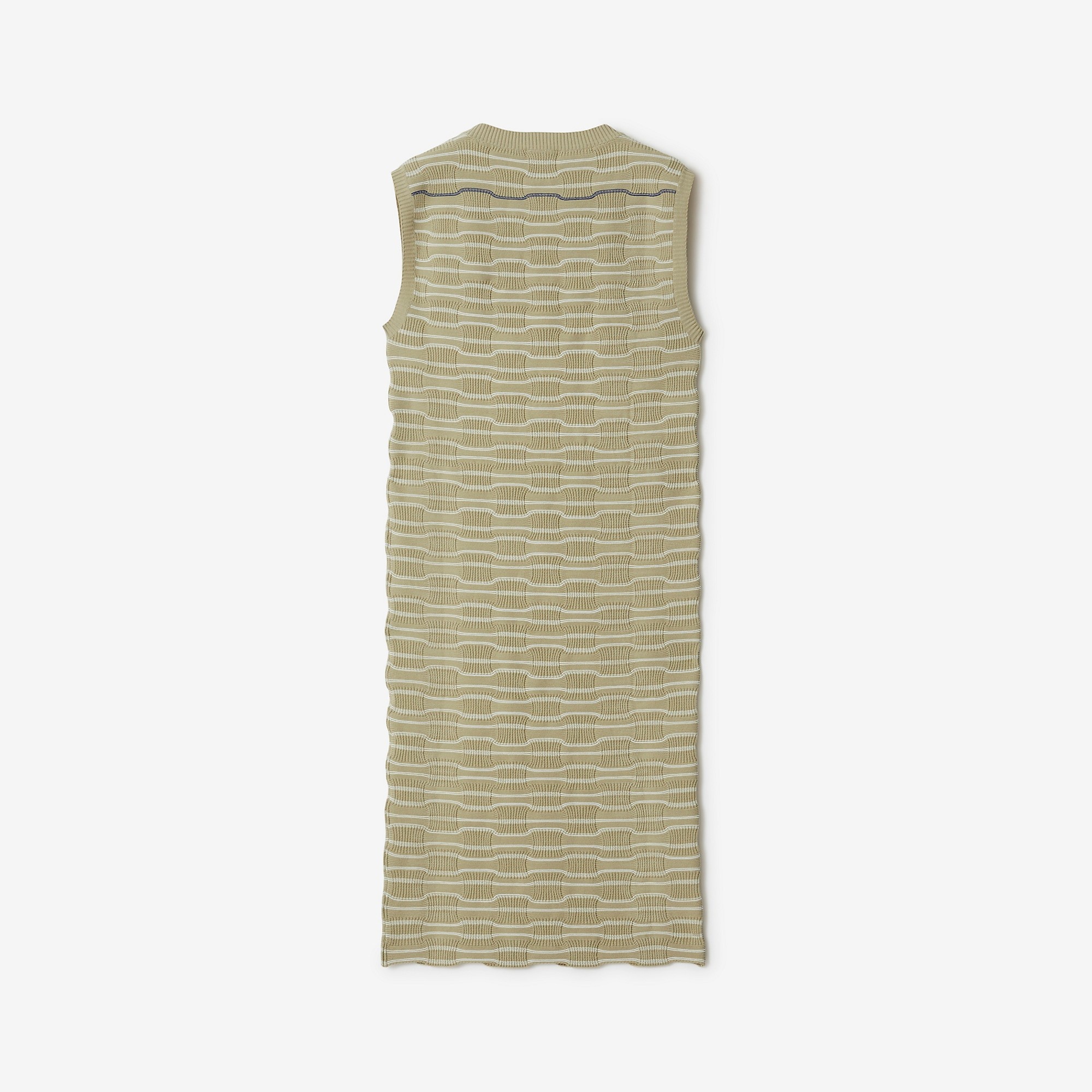 Striped Cotton Blend Dress - 5