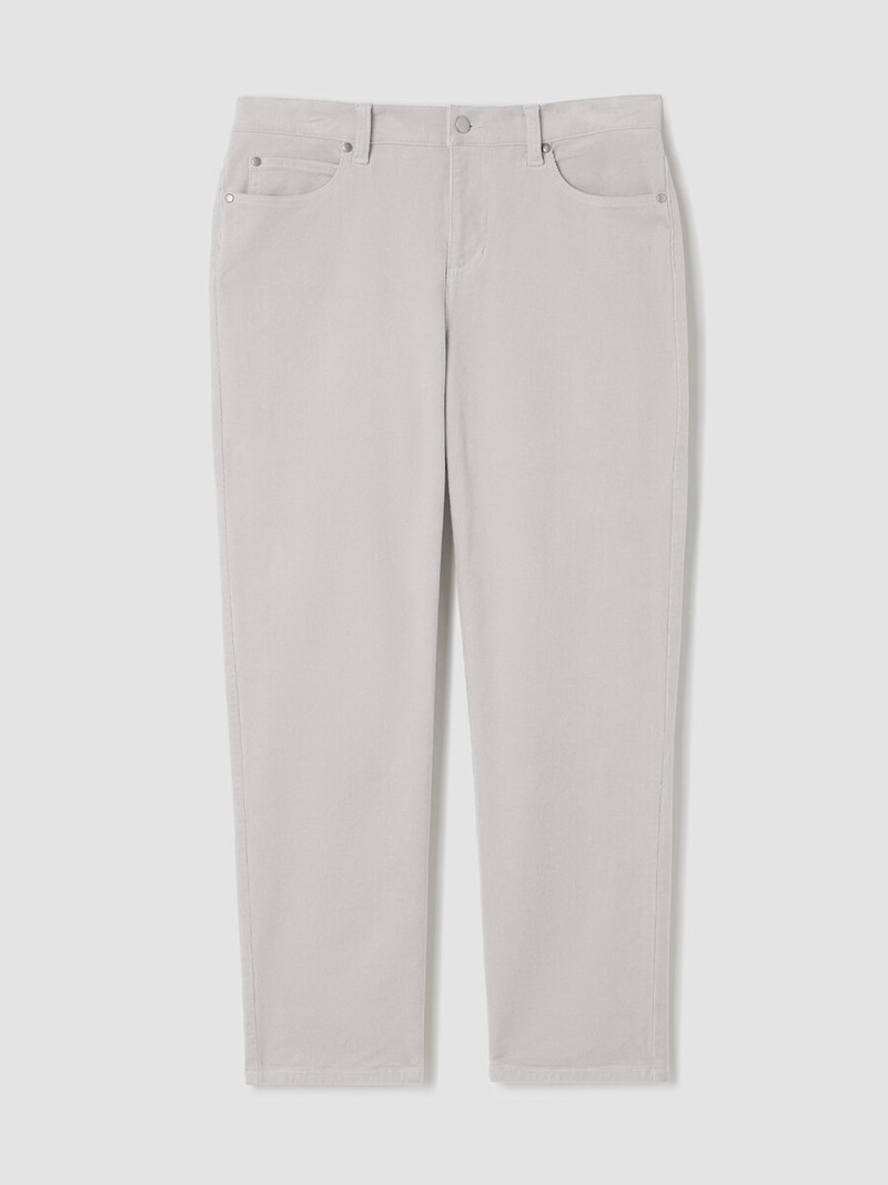 Organic Cotton Stretch Corduroy Straight Pant 1