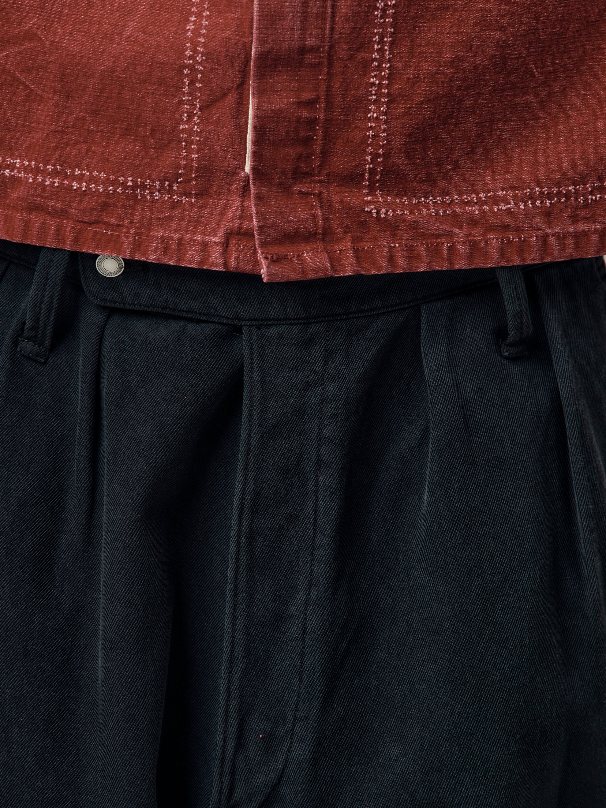 SILK COTTON WW2 BRITISH ARMY TROUSERS (BLACK) - 6
