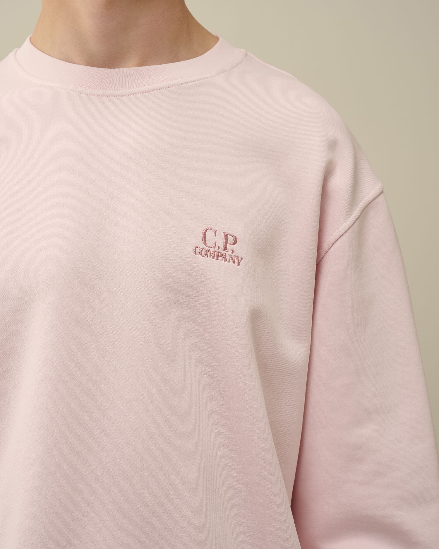 Cotton Diagonal Fleece Logo Sweatshirt - 4