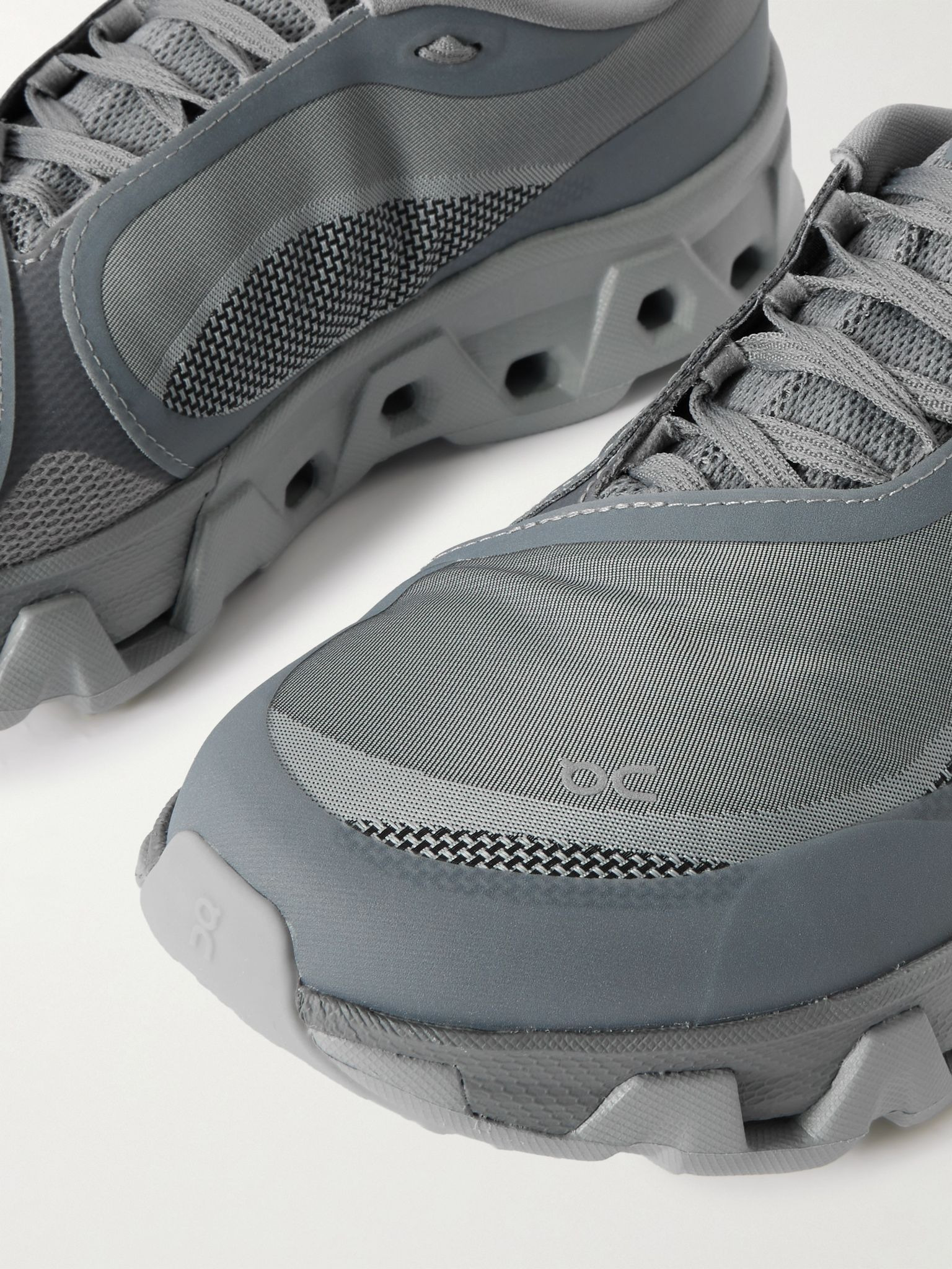 + POST ARCHIVE FACTION Cloudmonster Hyper Rubber-Trimmed Mesh Running Sneakers Gray - 5