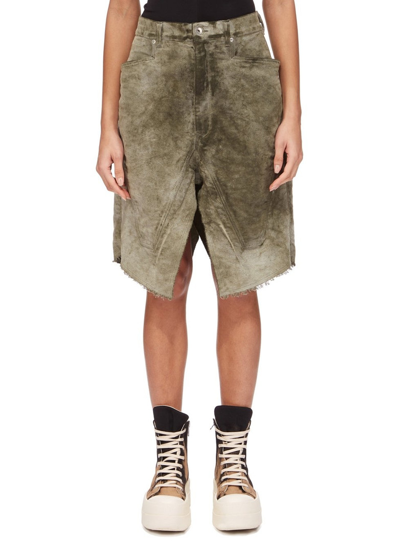 Khaki Porterville Slivered Midi Skirt 1