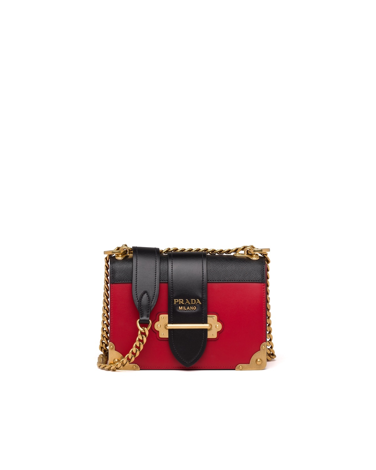 Leather Prada Cahier Shoulder Bag - 1