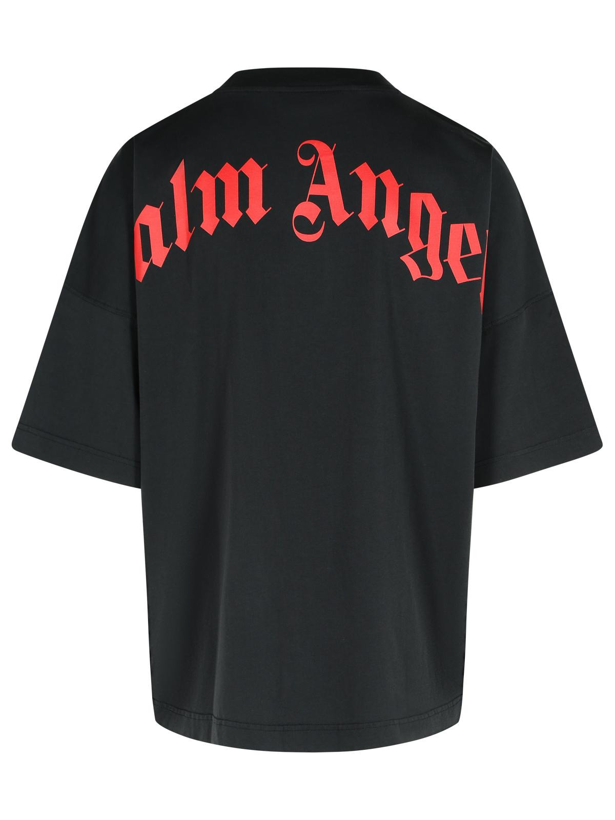 Palm Angels Black Cotton T-Shirt Men - 3