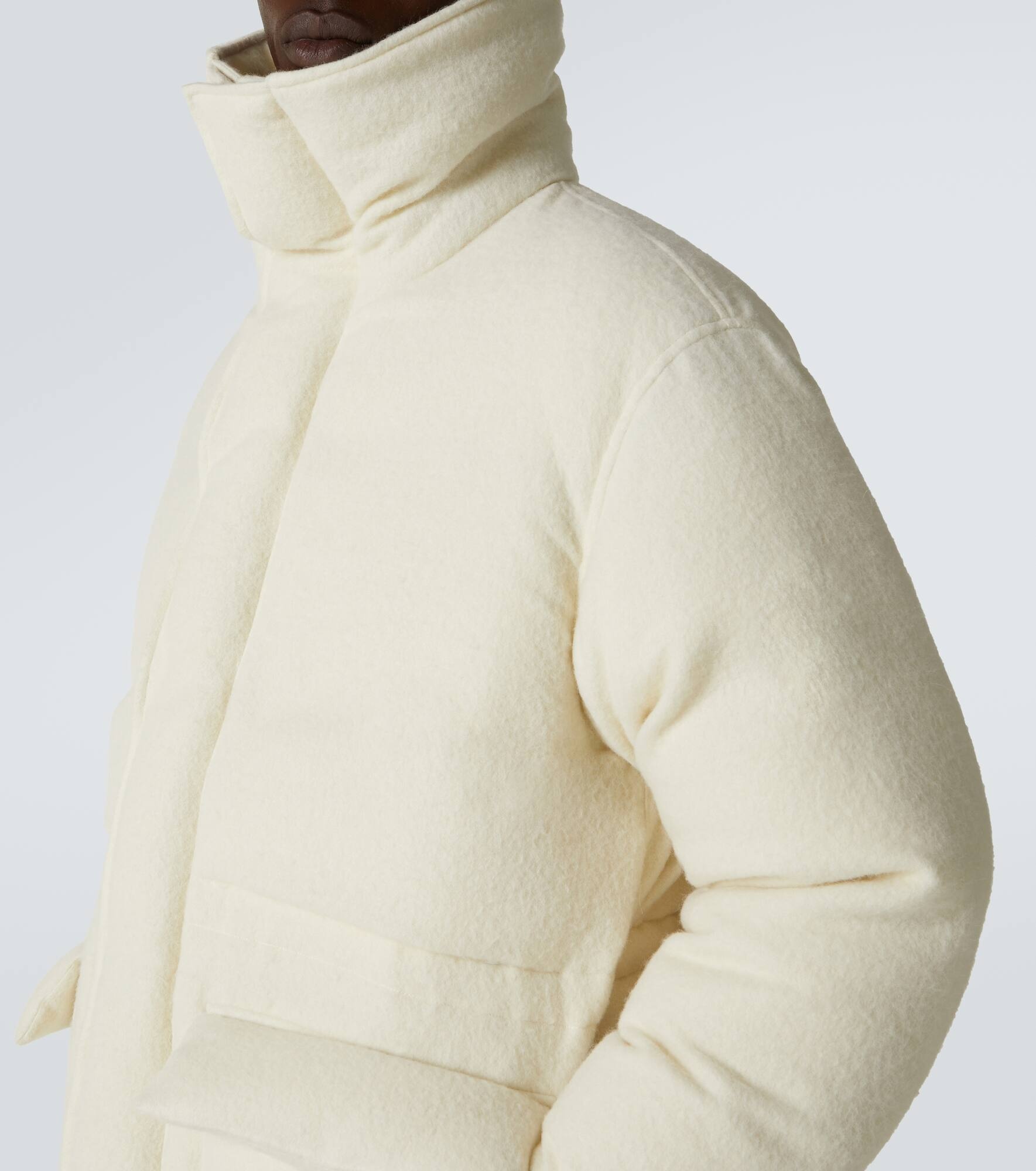 Alpaca and wool down jacket - 7