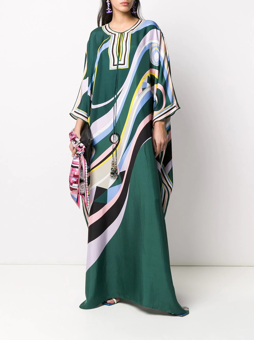 long silk kaftan - 2