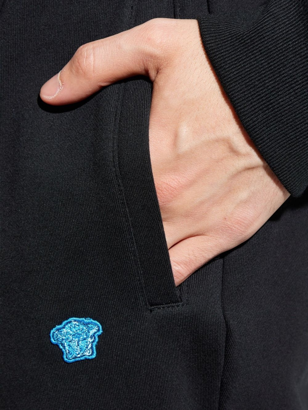 cotton embroidered-logo sweatpants - 5
