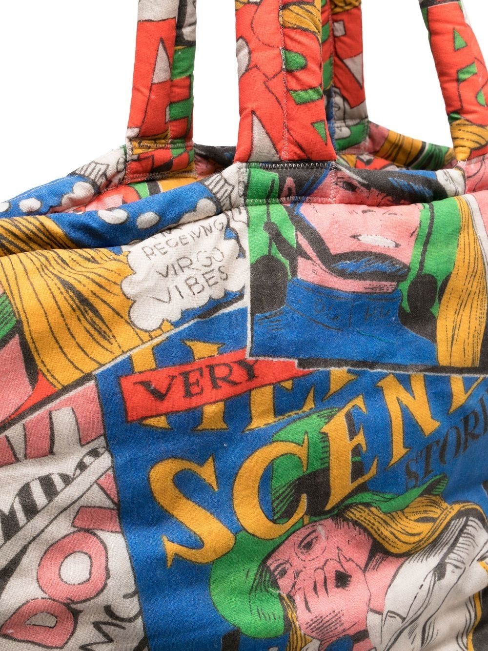 Comics puffer maxi tote bag - 3