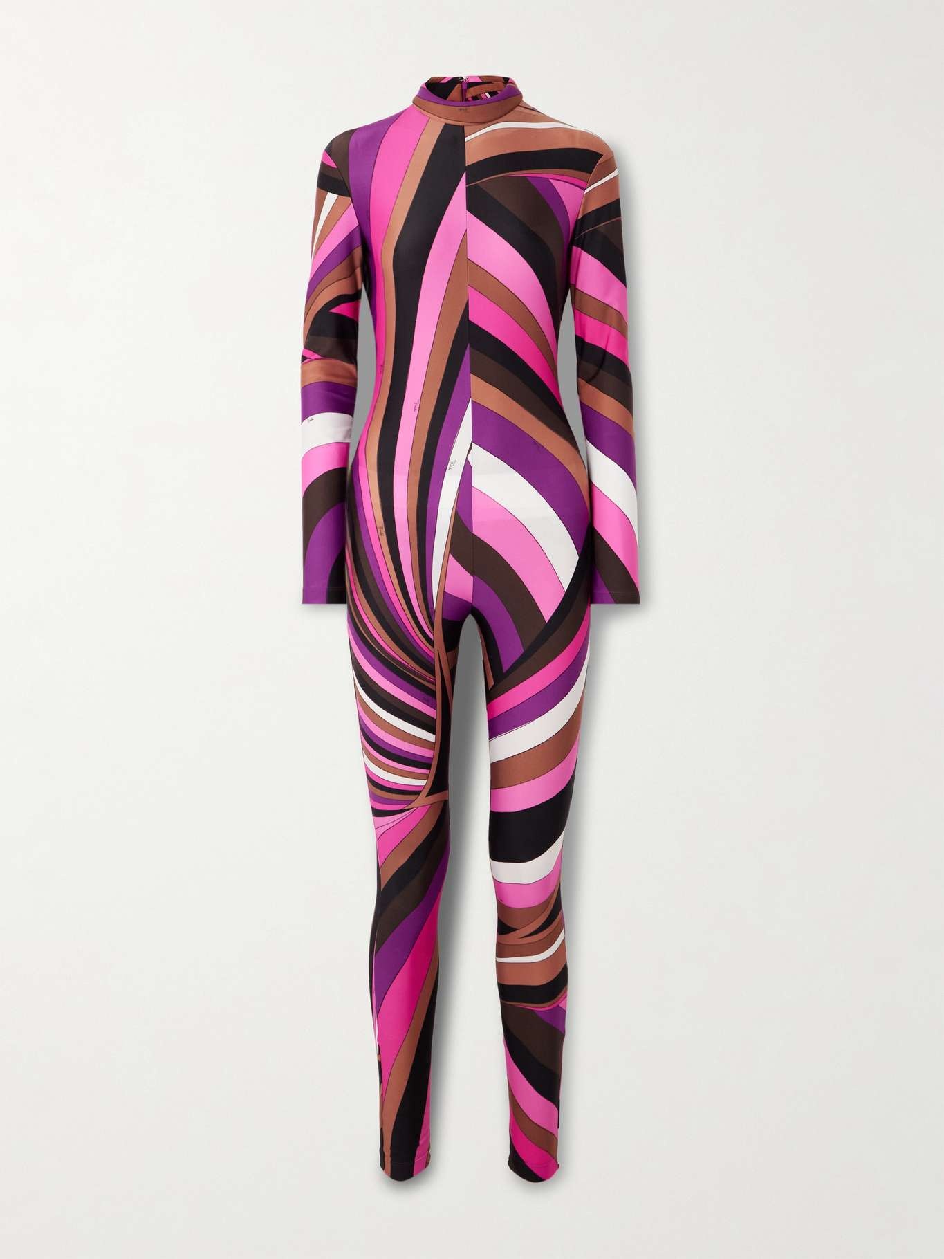 Printed stretch-jersey jumpsuit - 1