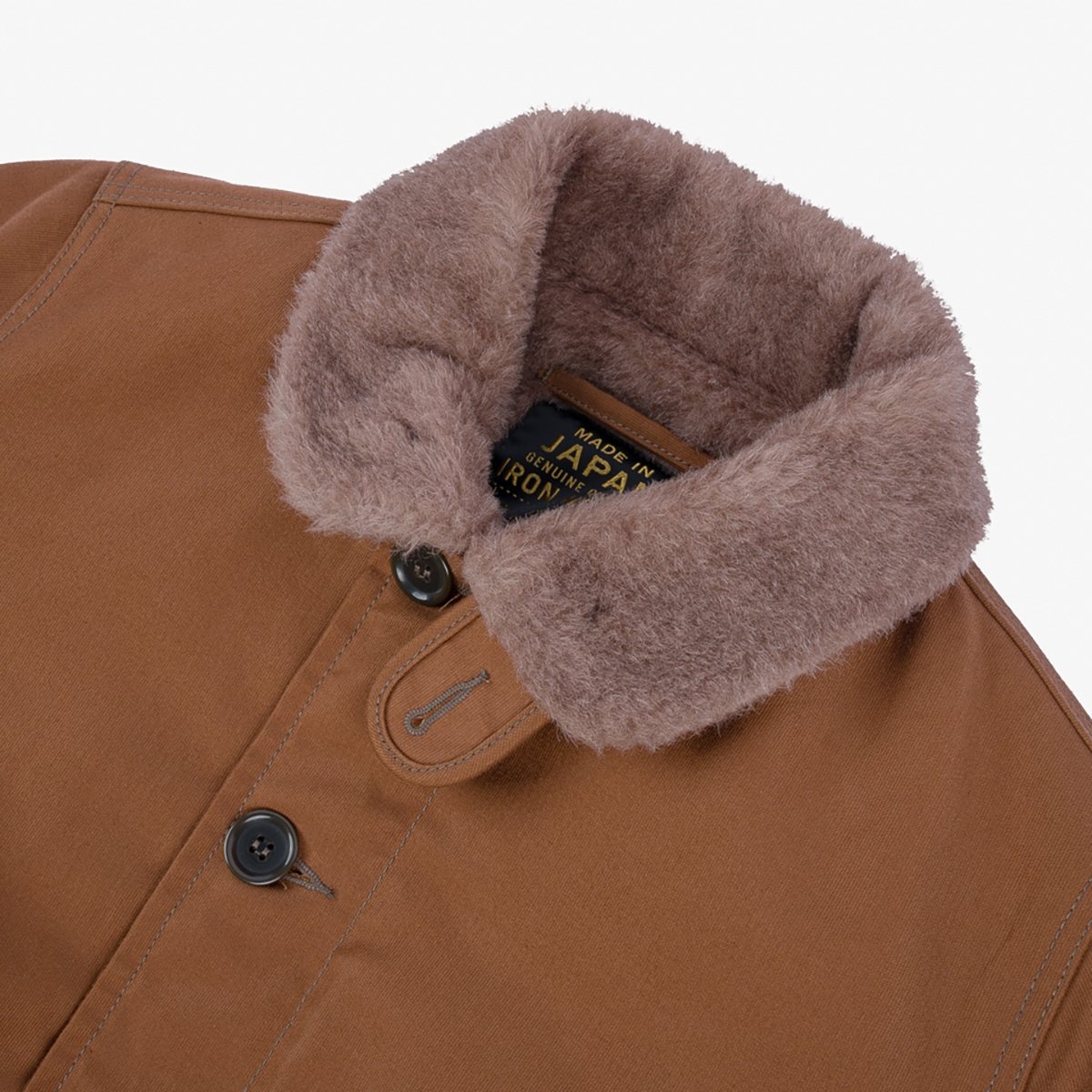 IHM-35-BRN Whipcord N1 Deck Jacket - Brown - 7
