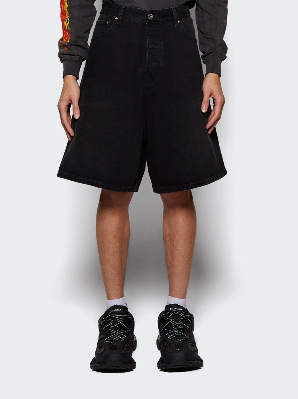 Denim Shorts Black - 3
