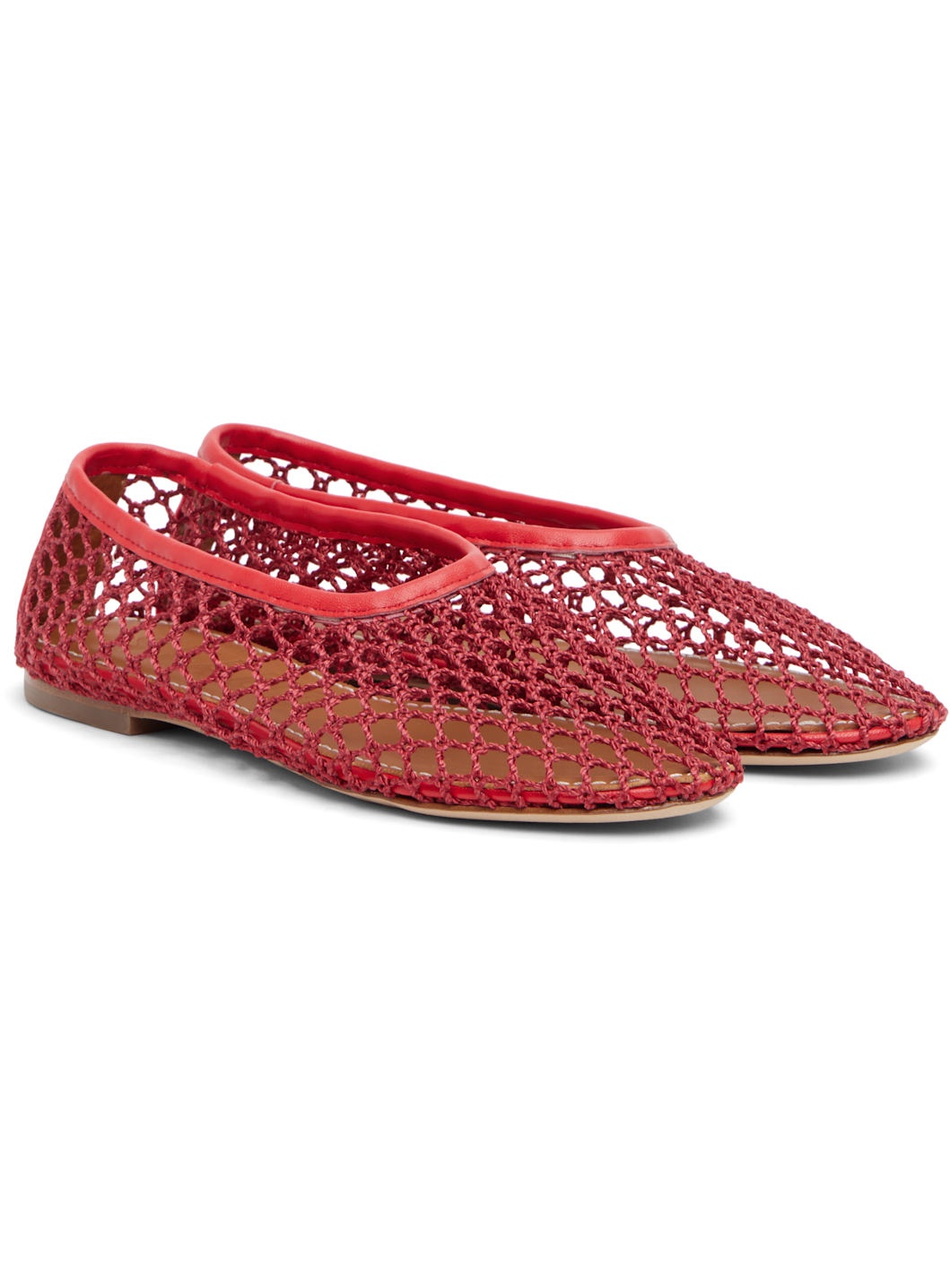 Red Alba Ballet Flats - 4
