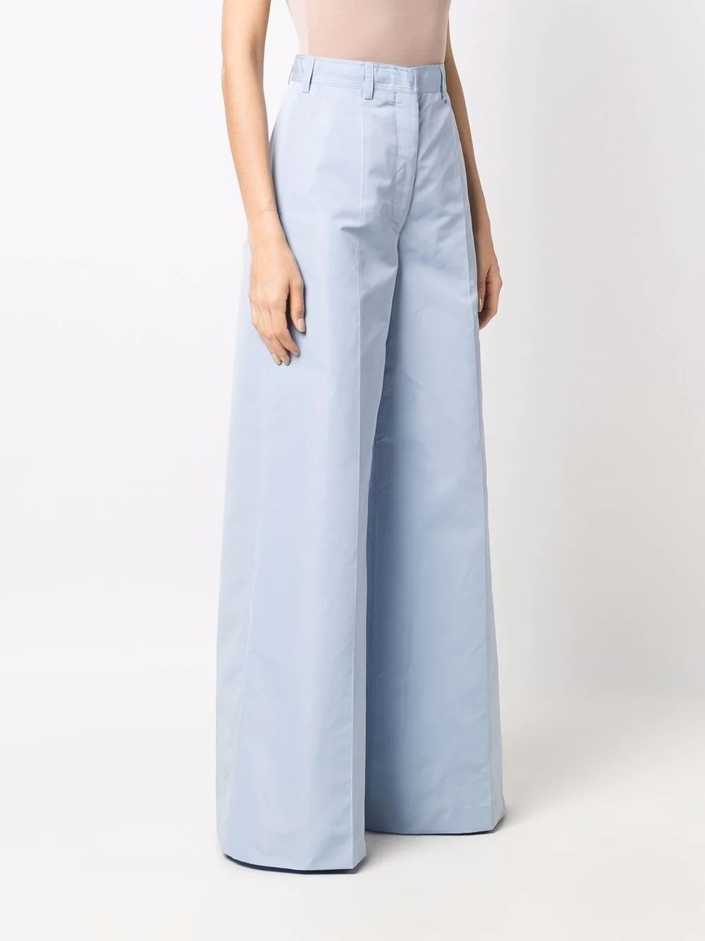 high-waisted wide-leg trousers - 3