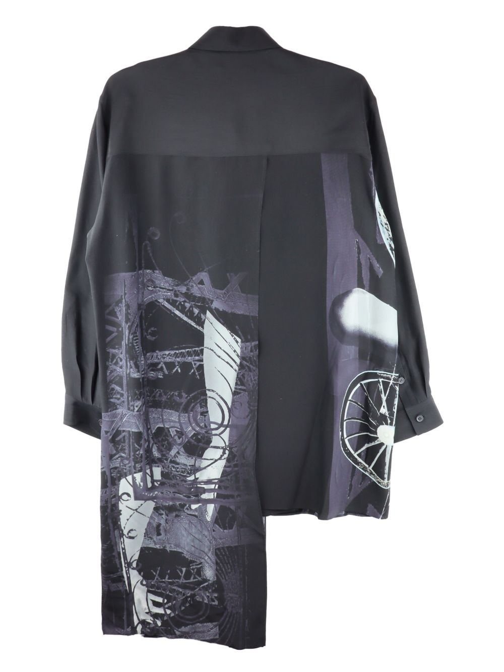 graphic-print overshirt - 2