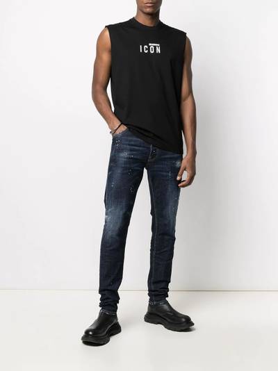 DSQUARED2 distressed-effect high-rise jeans outlook