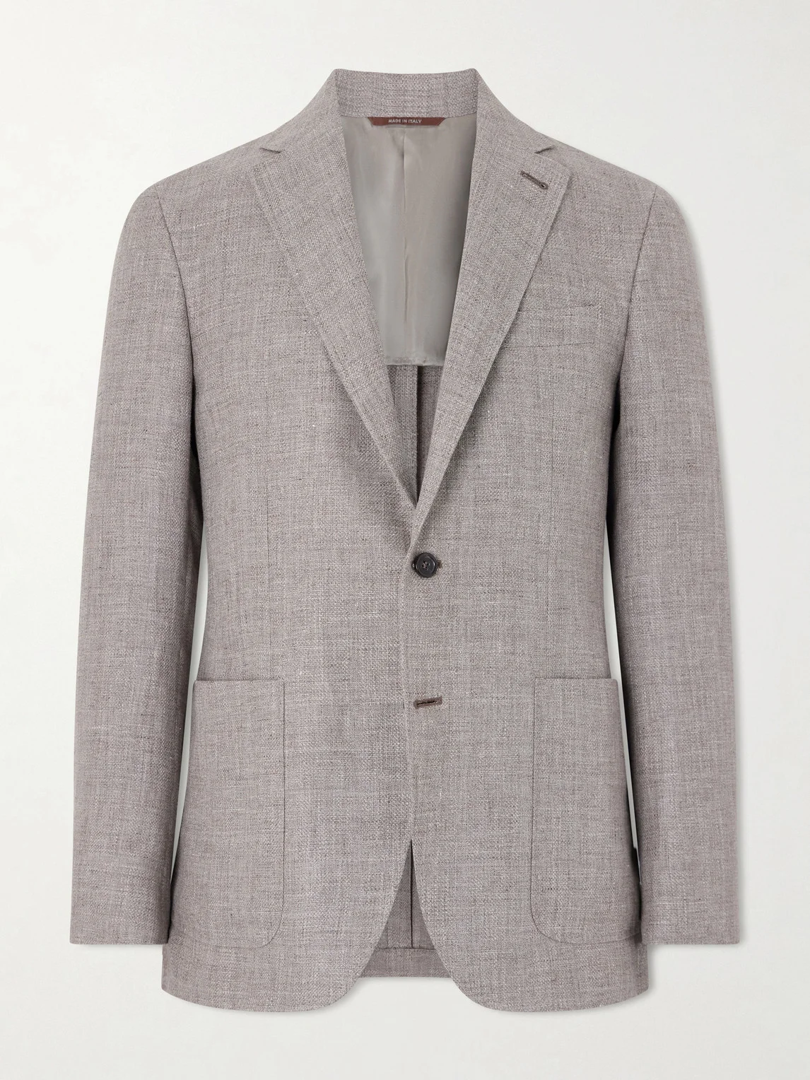 Kei Linen and Wool-Blend Blazer - 1