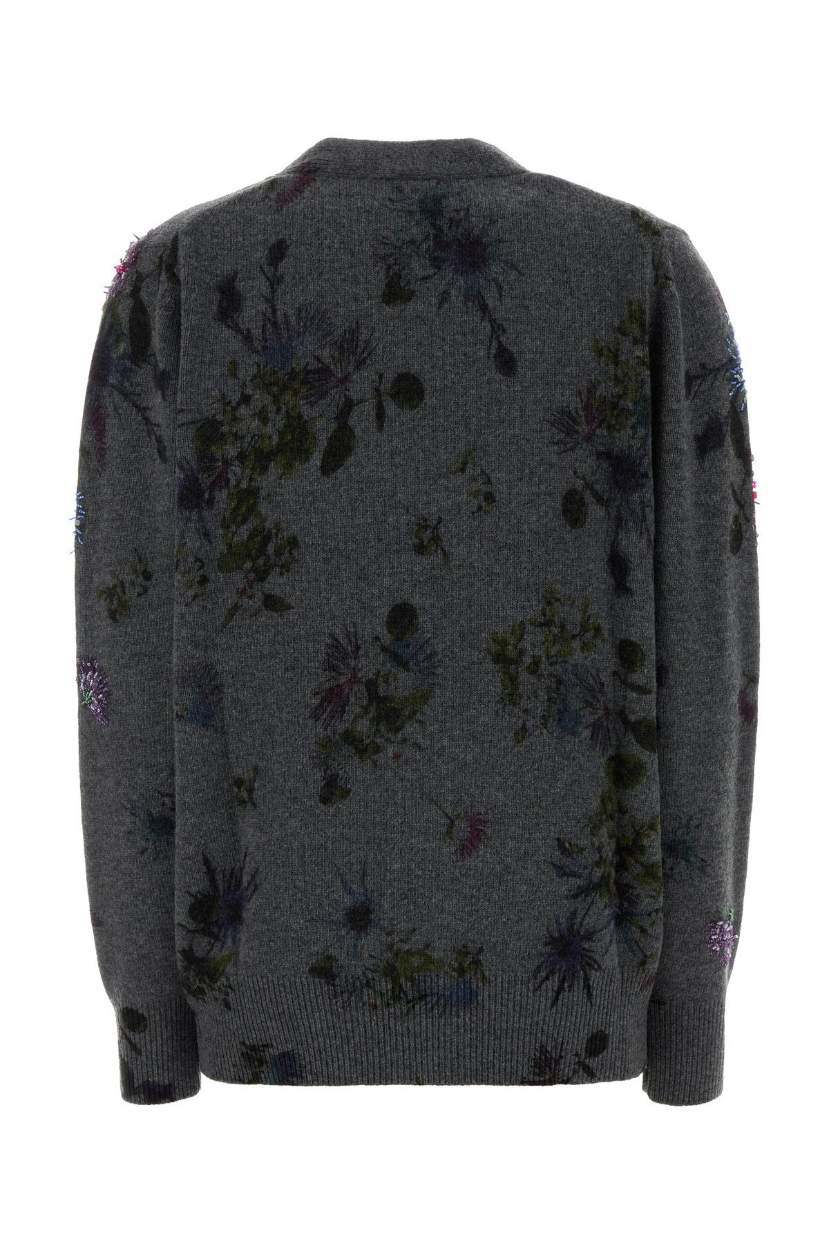 Printed wool blend oversize cardigan - 2