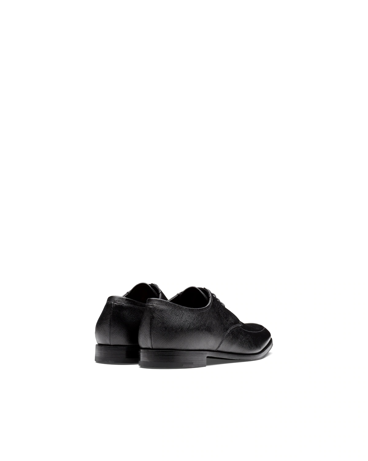 Saffiano leather laced Derby shoes - 4