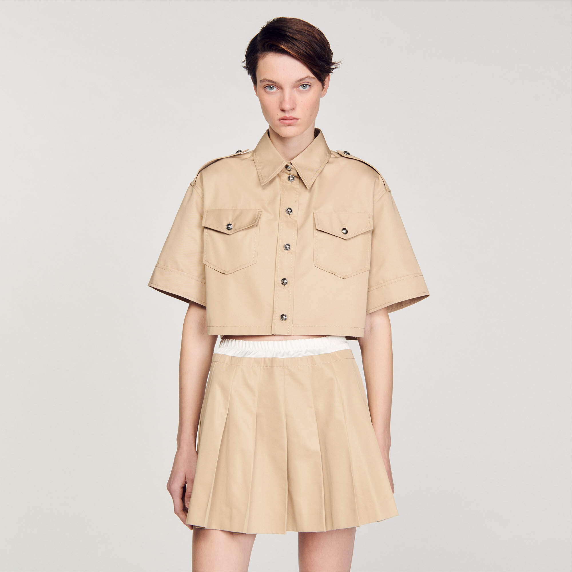 OFFICER'S CROPPED SHIRT - 5
